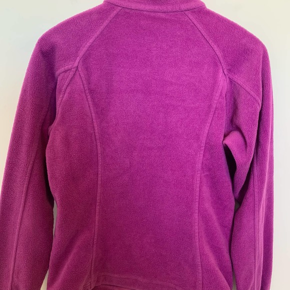Columbia Womens Fleece Jacket Size Medium Purple Casual Long Sleeve - Picture 12 of 16